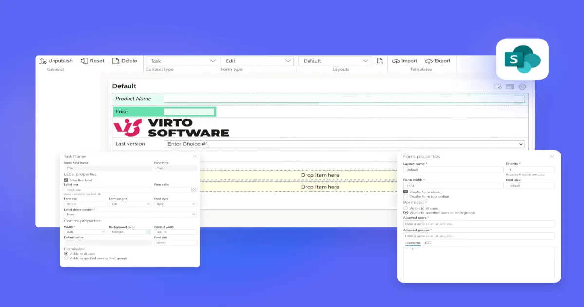 Virto Forms Designer App