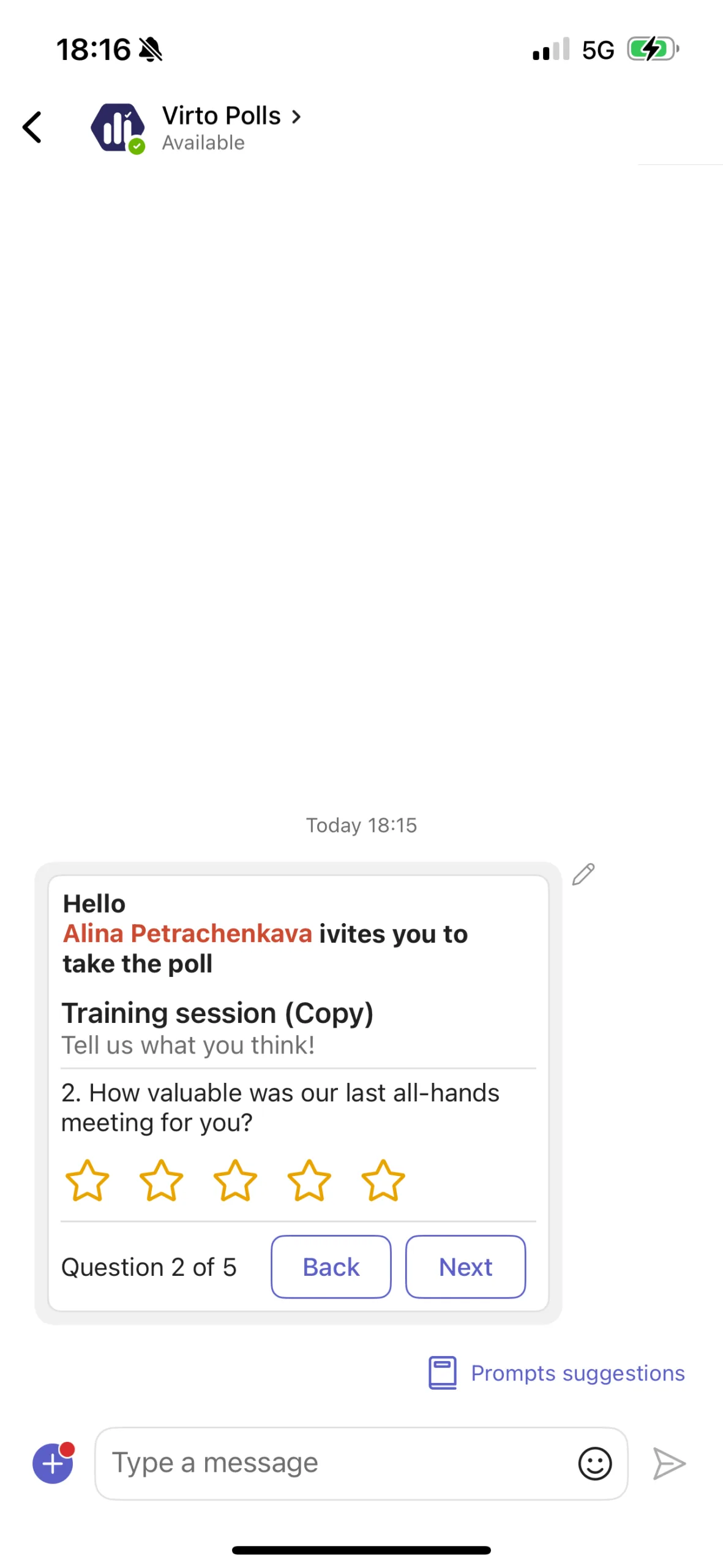 How to Use Virto Polls in Teams