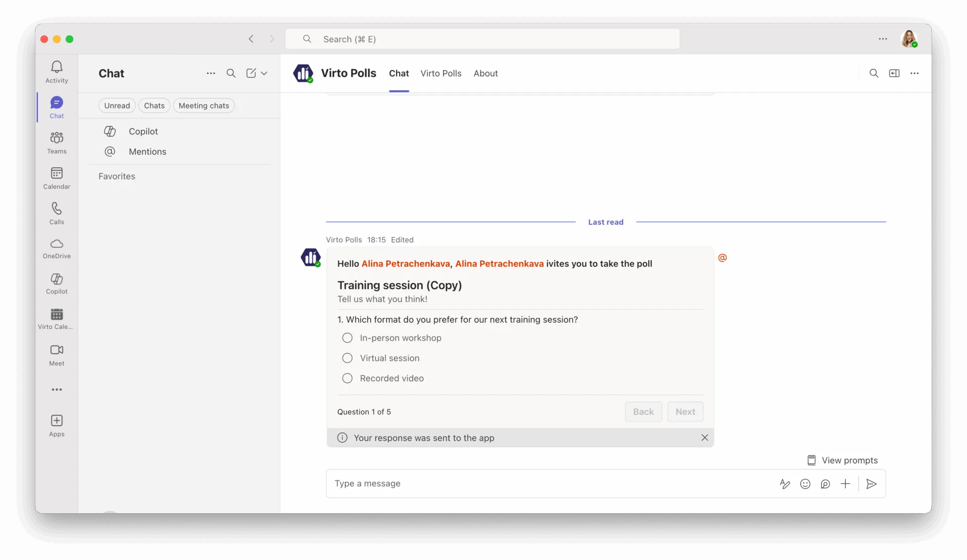 Ask, Vote, Decide — All in Teams