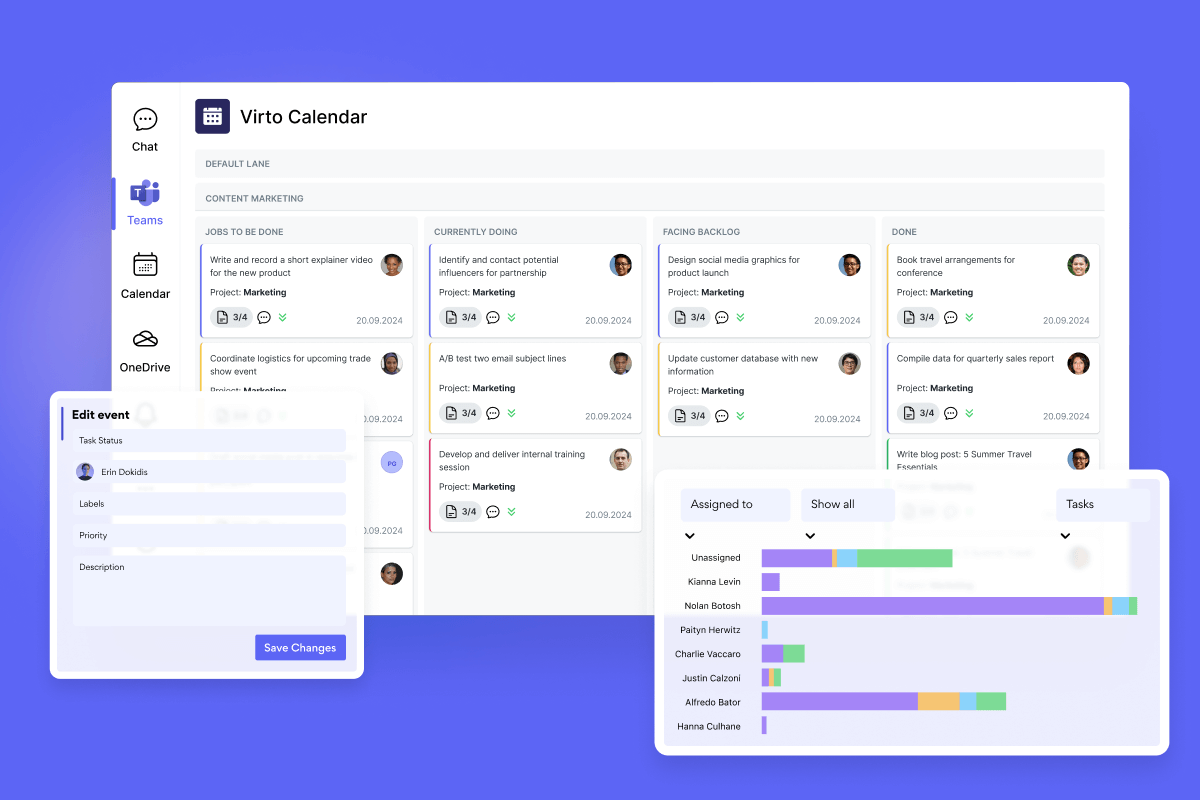 Virto Kanban Board App for Microsoft Teams | Try for free