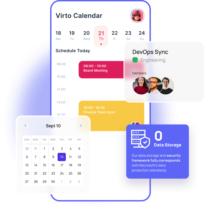 virto calendar app for microsoft teams mobile