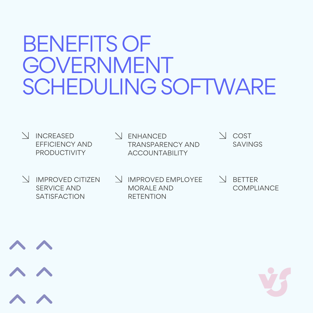 Pic. 2. Benefits of using government scheduling software