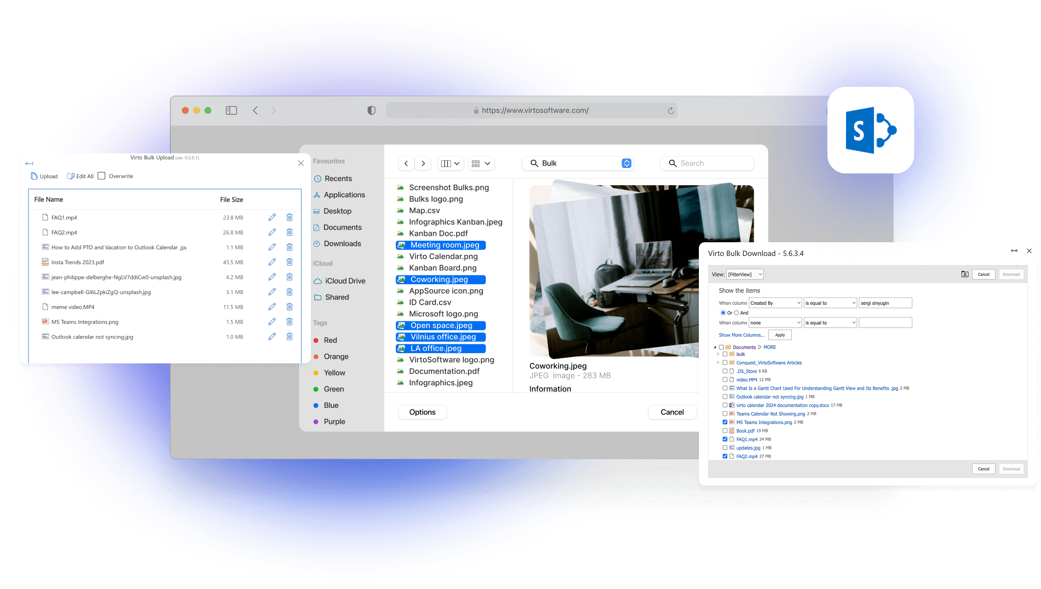 Multiple file operations